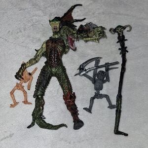 Fantasy Creature Action Figure Set - Green and Brown